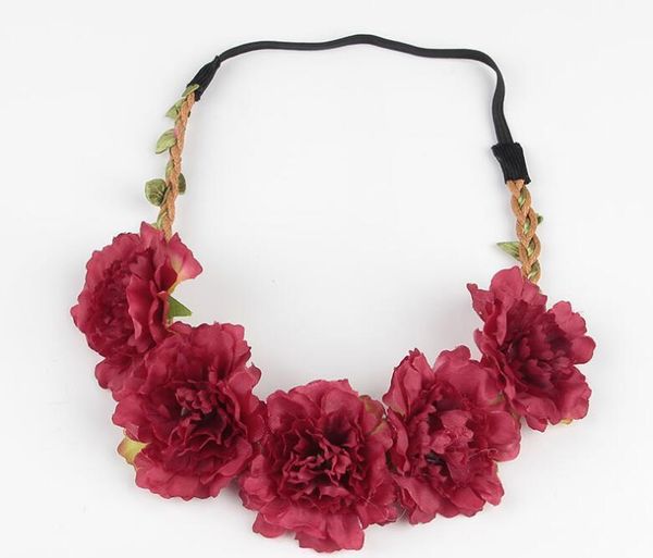 fashion women bride flowers headband bohemian style rose flower crown hairband ladies elastic beach jlluko comb2010, Black;brown
fashion women bride flowers headband bohemian style rose flower crown hairband ladies elastic beach jlluko comb2010, Black;brown