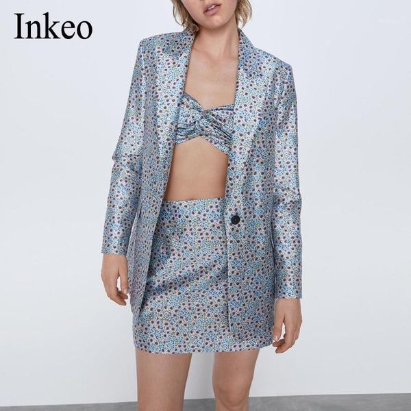 fashion floral print women blazer jacket 2020 new two piece set high waist a-line skirt girl loose jacket elegant inkeo 9o0231, White;black
fashion floral print women blazer jacket 2020 new two piece set high waist a-line skirt girl loose jacket elegant inkeo 9o0231, White;black