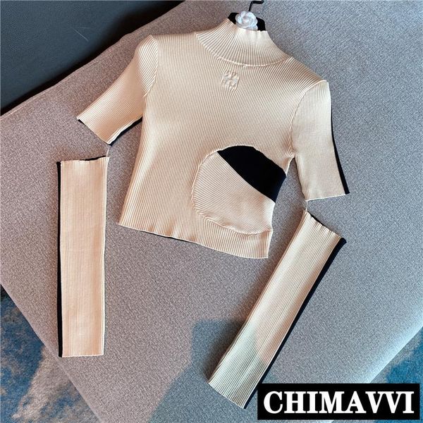 2020 autumn and winter new hit color turtleneck knitwear streetwear women personality removable sleeve cropped sweaters, White;black
2020 autumn and winter new hit color turtleneck knitwear streetwear women personality removable sleeve cropped sweaters, White;black