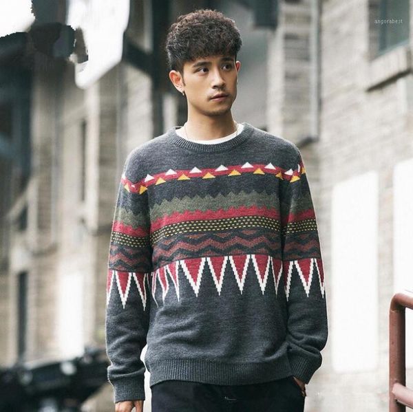 fashion mens sweaters casual 2020 autumn winter men hip hop jacquard knit pullover man sweater w13231, White;black 
fashion mens sweaters casual 2020 autumn winter men hip hop jacquard knit pullover man sweater w13231, White;black