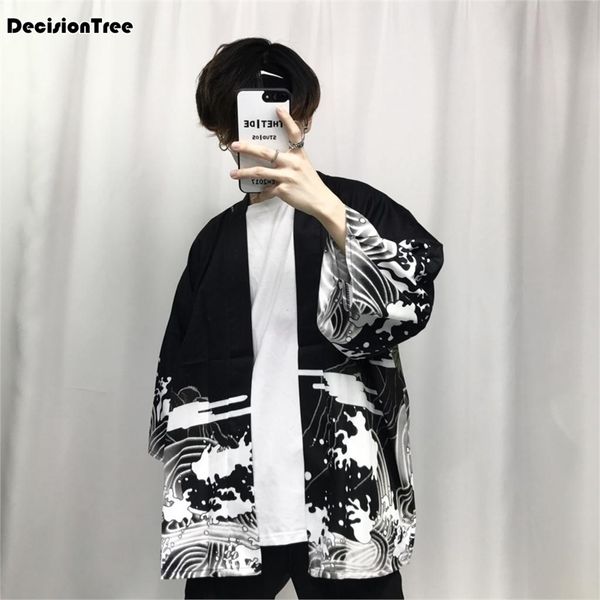 mens kimono japanese clothes streetwear casual kimonos jackets waves and wind dragn harajuku style cardigan outwear 201106, Black;brown
mens kimono japanese clothes streetwear casual kimonos jackets waves and wind dragn harajuku style cardigan outwear 201106, Black;brown