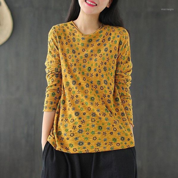 fairynatural ladies retro loose knitting t-shirt autumn spring female print casual pullovers t-shirt vintage1, White
fairynatural ladies retro loose knitting t-shirt autumn spring female print casual pullovers t-shirt vintage1, White