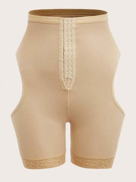 plus front close cut out shapewear shorts c5sd#, Black;white
plus front close cut out shapewear shorts c5sd#, Black;white