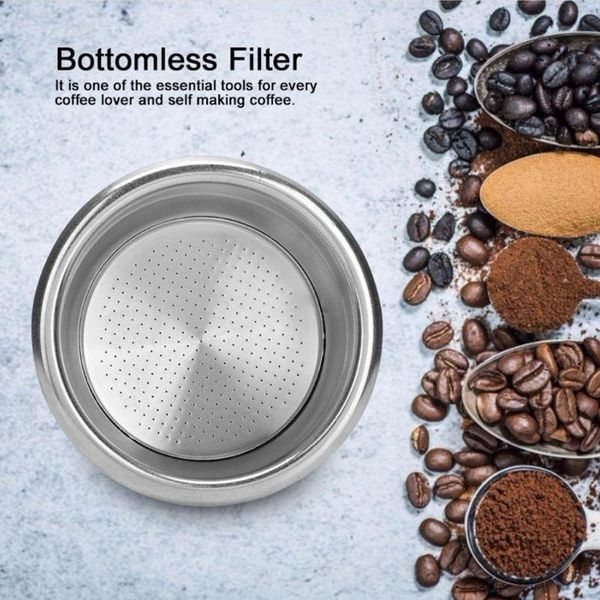 58mm double layers single/double doses filter basket semi-automatic coffee machine bottomless handle filter
58mm double layers single/double doses filter basket semi-automatic coffee machine bottomless handle filter
