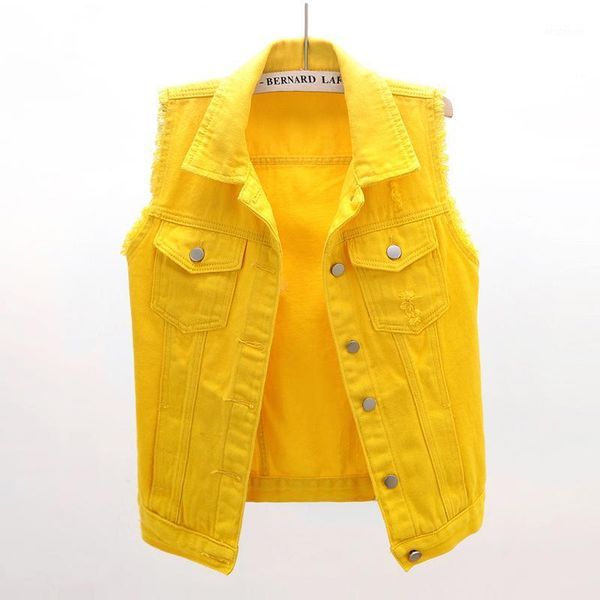 women's vests candy color sleeveless denim jacket women 2021 fashion spring autumn jeans vest coat plus size short waistcoat 1, Black;white
women's vests candy color sleeveless denim jacket women 2021 fashion spring autumn jeans vest coat plus size short waistcoat 1, Black;white