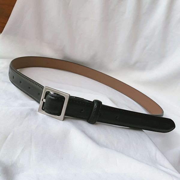 simple and square pin buckle women's decorative jeans skirt leather thread edging versatile small belt, Black;brown
simple and square pin buckle women's decorative jeans skirt leather thread edging versatile small belt, Black;brown