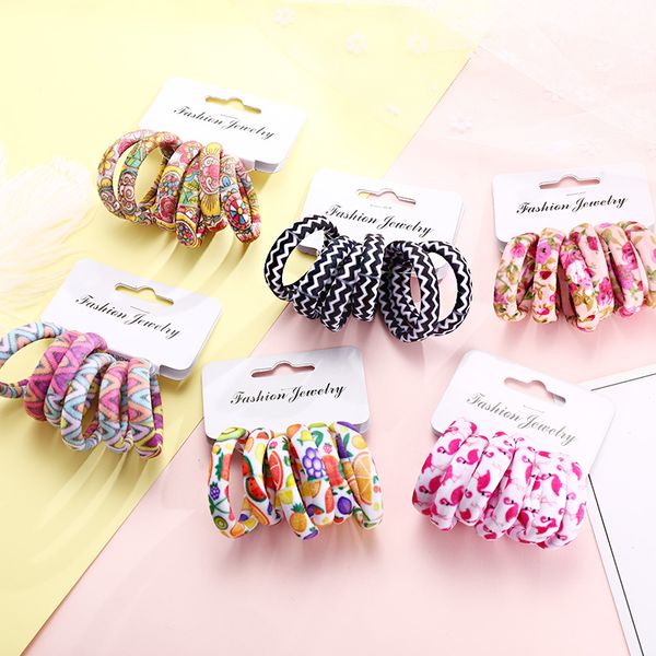 headband 6pcs/pack women print cotton elastic hair bands scrunchie gum for rubber ponytail holder fashion accessories, Black;brown
headband 6pcs/pack women print cotton elastic hair bands scrunchie gum for rubber ponytail holder fashion accessories, Black;brown