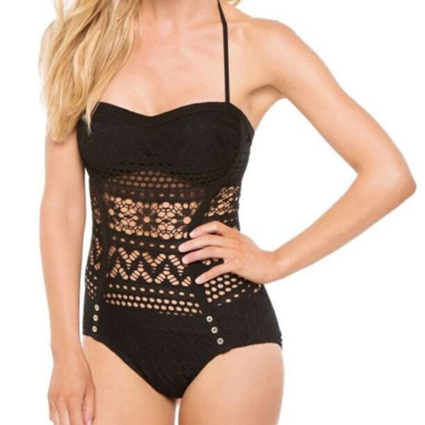 beach women's one piece bikini swimsuit, White;black