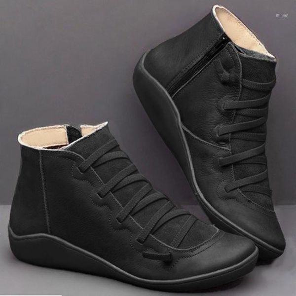 winter leather women boots autumn retro booties ankle boots platform women rubber shoes zapatos de mujer1, Black
winter leather women boots autumn retro booties ankle boots platform women rubber shoes zapatos de mujer1, Black