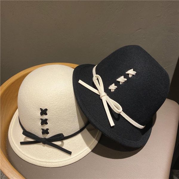 Hepburn Wind Wool Hat Women's Handset Elegant Bow Hat Autumn Winter Basin Fashion, Blue;gray
Hepburn Wind Wool Hat Women's Handset Elegant Bow Hat Autumn Winter Basin Fashion, Blue;gray