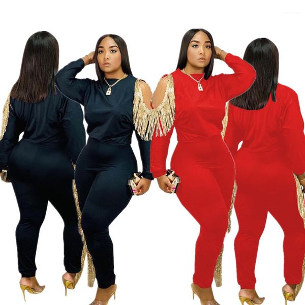pants set female clothing spring autumn womens designer tracksuits fashion casual tassels hollow out breathable sport, Gray
pants set female clothing spring autumn womens designer tracksuits fashion casual tassels hollow out breathable sport, Gray