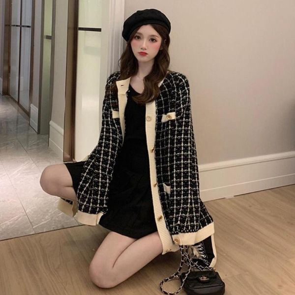 2020 women's outerwear fashion kiwi lattice knitted card women's sweater outerwear. coats and jackets women, Black;brown
2020 women's outerwear fashion kiwi lattice knitted card women's sweater outerwear. coats and jackets women, Black;brown
