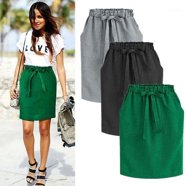 women's skirts vintage high waist pocket solid bow belt midi skirt new arrival summer europe green girls skirt faldas1, Black
women's skirts vintage high waist pocket solid bow belt midi skirt new arrival summer europe green girls skirt faldas1, Black