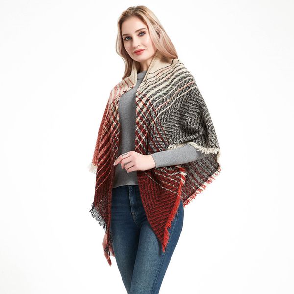 fashion scarf autumn and winter scarf european and american new herringbone pattern small plaid barbed triangular binder scarf womens shawl, Blue;gray
fashion scarf autumn and winter scarf european and american new herringbone pattern small plaid barbed triangular binder scarf womens shawl, Blue;gray