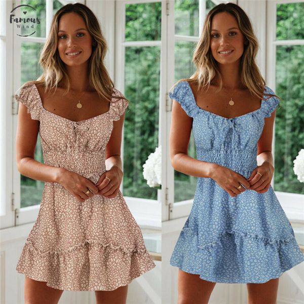 casual womens summer flowers casual mini dress ladies square collar fitted waist sundress holiday fit and flare ruffled women dress, Black;gray
casual womens summer flowers casual mini dress ladies square collar fitted waist sundress holiday fit and flare ruffled women dress, Black;gray