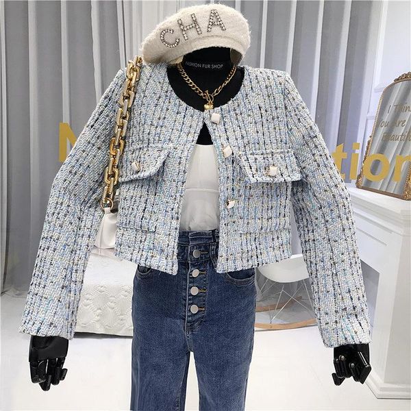 women's jackets 2021 autumn winter women crop korean vintage tweed jacket coat small fragrance elegant short woolen outwear, Black;brown
women's jackets 2021 autumn winter women crop korean vintage tweed jacket coat small fragrance elegant short woolen outwear, Black;brown