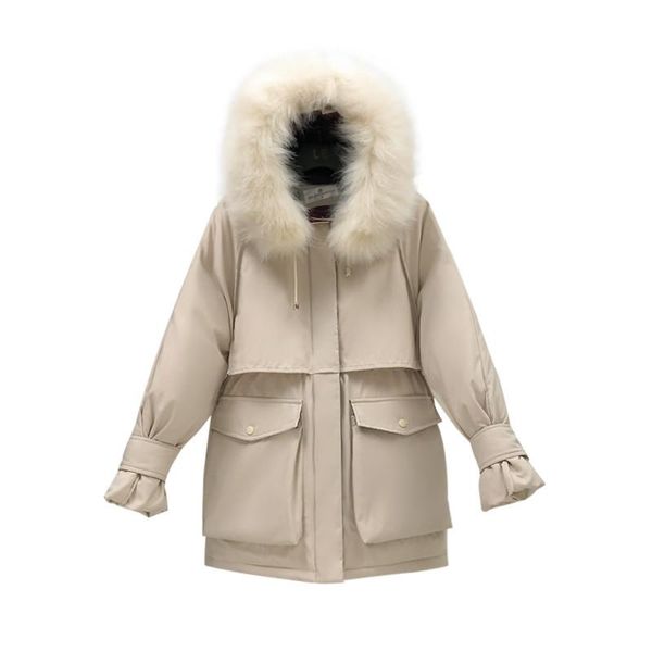 solid color winter warm women's parka thick outerwear hooded parka coat slim cotton-padded jacket winter women parkas coat 2020, Black
solid color winter warm women's parka thick outerwear hooded parka coat slim cotton-padded jacket winter women parkas coat 2020, Black