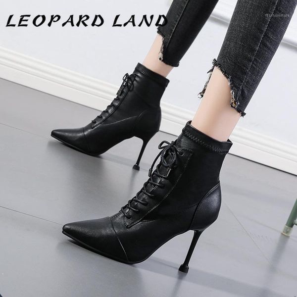 boots leopard land 2021 autumn winter skinny black pointed high stiletto heel lace-up short women's heels -101-21
boots leopard land 2021 autumn winter skinny black pointed high stiletto heel lace-up short women's heels -101-21