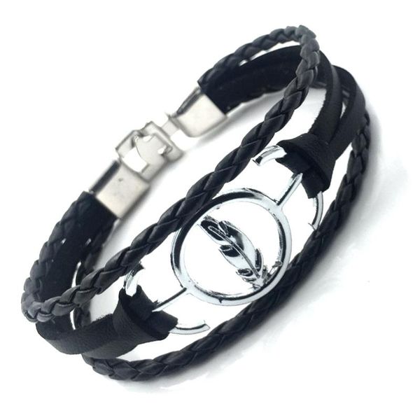 charm bracelets 2021 handmade black leather bracelet antique silver color leaf for men jewelry b18045, Golden;silver
charm bracelets 2021 handmade black leather bracelet antique silver color leaf for men jewelry b18045, Golden;silver