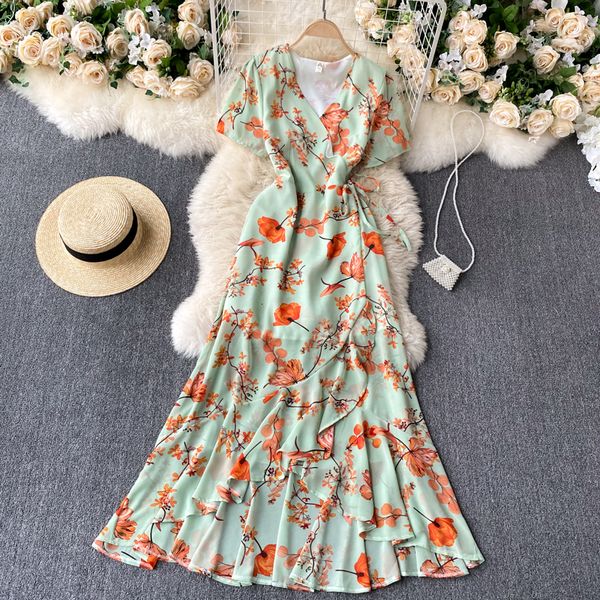 2021 new singiny feminine impression enveloped fancy neck short the line dressed irregular bohemian summer dress frilly long mnol, Black;gray
2021 new singiny feminine impression enveloped fancy neck short the line dressed irregular bohemian summer dress frilly long mnol, Black;gray