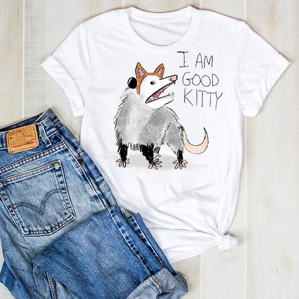 женщины lady мультфильм кошка собака смешной домашнее животное с коротким рукавом летние дамы t tee tshirt женские женские топ-рубашки одежд, White
женщины lady мультфильм кошка собака смешной домашнее животное с коротким рукавом летние дамы t tee tshirt женские женские топ-рубашки одежд, White