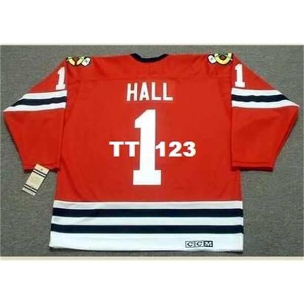 421s #1 glenn hall chicago blackhawks 1963,1965 ccm vintage retro hockey jersey or custom any name or number retro jersey, Black
421s #1 glenn hall chicago blackhawks 1963,1965 ccm vintage retro hockey jersey or custom any name or number retro jersey, Black
