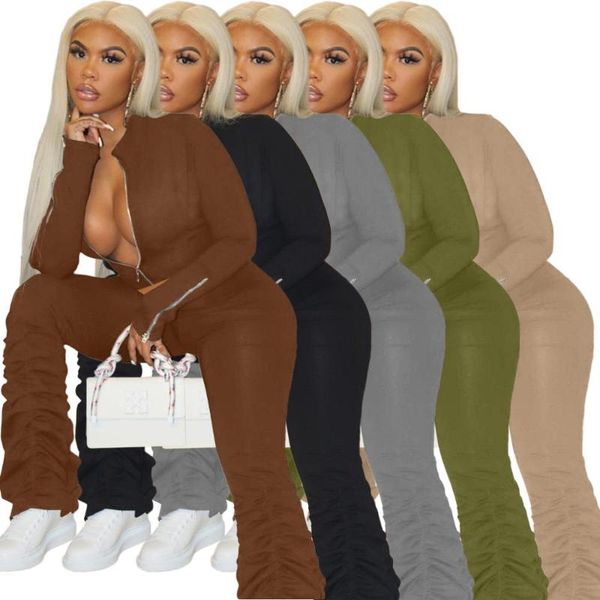sporty zipper sleeve sweatshirts tracksuit women casual turn down collar crop with stacked pants two piece set jogging femme, Gray
sporty zipper sleeve sweatshirts tracksuit women casual turn down collar crop with stacked pants two piece set jogging femme, Gray