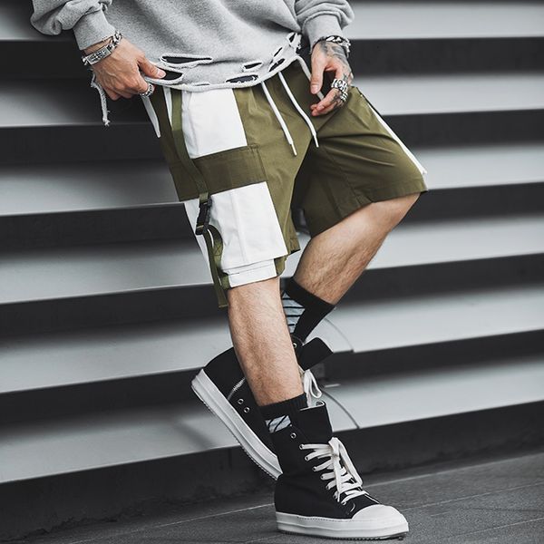 kleur patchwork stijlvolle mannen cargo korte broek hip hop zomer mannelijke elastische casual shorts losse linten streetwear ovresize, White;black
kleur patchwork stijlvolle mannen cargo korte broek hip hop zomer mannelijke elastische casual shorts losse linten streetwear ovresize, White;black