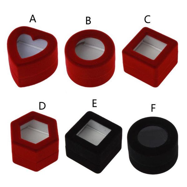 velvet red ring box holder clear showcase ring organizer engagement proposal jewelry display storage box with transparent lids, Pink;blue
velvet red ring box holder clear showcase ring organizer engagement proposal jewelry display storage box with transparent lids, Pink;blue