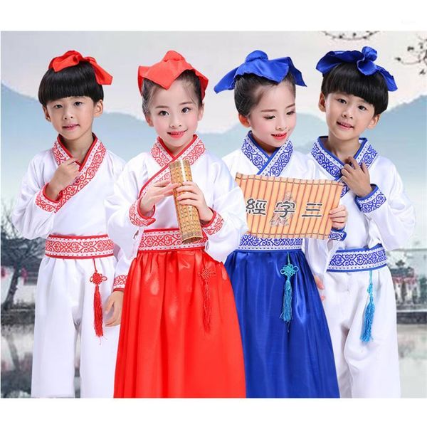 chinese folk dance costumes children han dynasty performance stage wear kids print traditional ancient dress hanfu1, Black;red
chinese folk dance costumes children han dynasty performance stage wear kids print traditional ancient dress hanfu1, Black;red