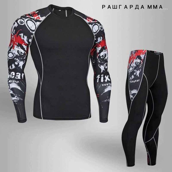 men's sports suit compression costume fitness training suit thermal underwear mma rashgard men quick drying shirt tracksuit1, Gray
men's sports suit compression costume fitness training suit thermal underwear mma rashgard men quick drying shirt tracksuit1, Gray