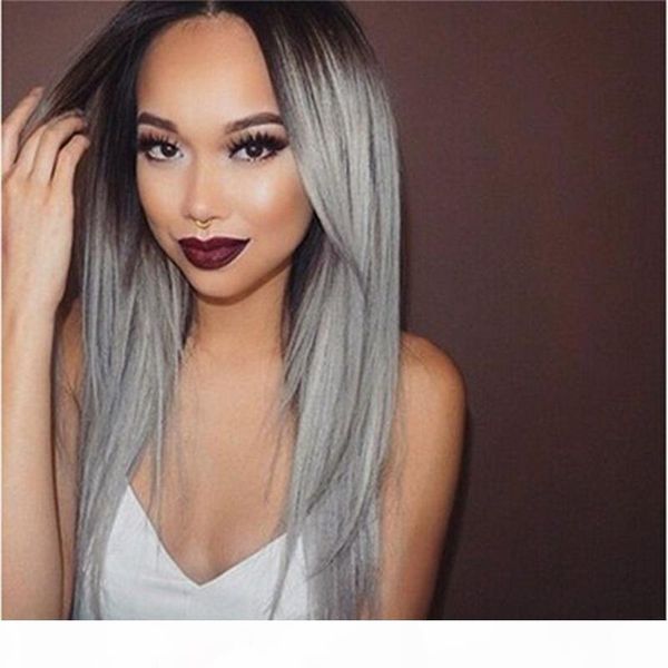 7a brazilian straight full lace human hair wigs ombre 1b gray human hair lace front wig black women with baby hair, Black;brown
7a brazilian straight full lace human hair wigs ombre 1b gray human hair lace front wig black women with baby hair, Black;brown
