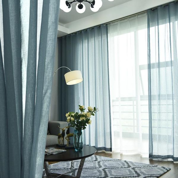 curtain & drapes 2021 modern cotton and linen gray blue window screening solid door curtains drape panel sheer tulle for living room
curtain & drapes 2021 modern cotton and linen gray blue window screening solid door curtains drape panel sheer tulle for living room