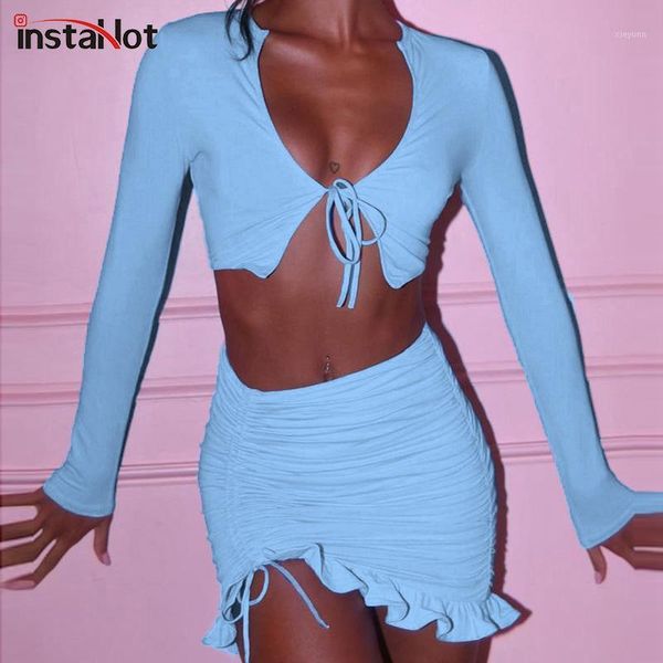 instacasual women two piece skirt set long sleeve bandage crop ruched drawstring asymmetric elegant ruffle 2 piece set1, Gray
instacasual women two piece skirt set long sleeve bandage crop ruched drawstring asymmetric elegant ruffle 2 piece set1, Gray