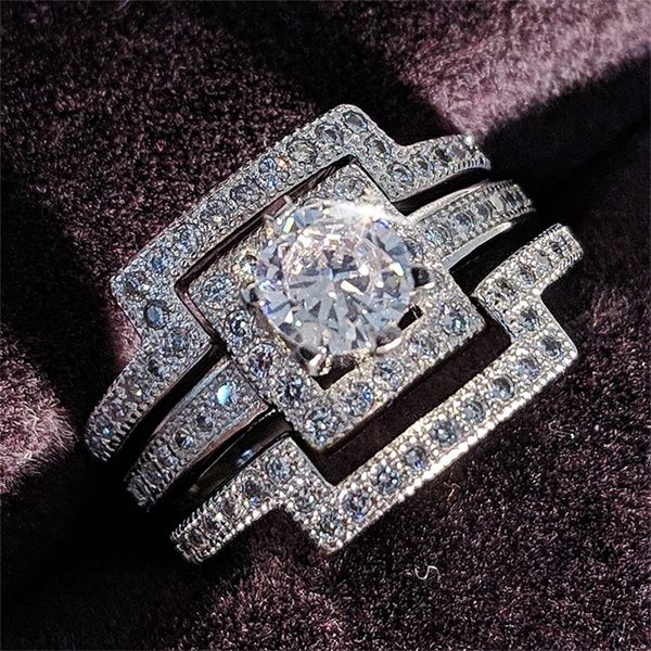 925 sterling silver three band wedding ring set for women bridal 3 in 1 jewelry sepcial unique r1431 201218
925 sterling silver three band wedding ring set for women bridal 3 in 1 jewelry sepcial unique r1431 201218