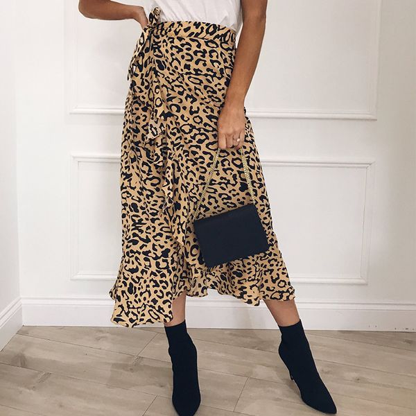 2021 new women high waist leopard print wrap skirt autumn casual slim long ruffles fladas female elegant irregular a line maxi skirts 9yii, Black
2021 new women high waist leopard print wrap skirt autumn casual slim long ruffles fladas female elegant irregular a line maxi skirts 9yii, Black