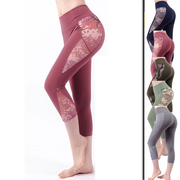 new style yoga pants women's high waist hip lifting tights, Black