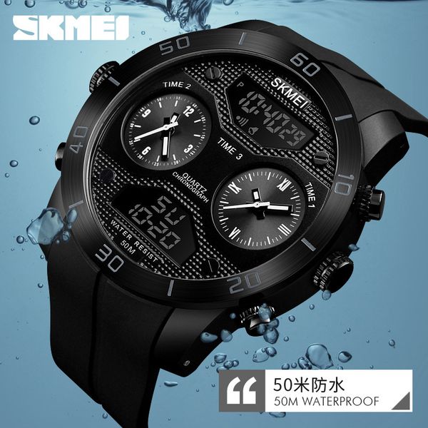 skmei outdoor sports multi-functional mens watch fashion trend large dial waterproof electronic watch in stock wholesale, Slivery;brown
skmei outdoor sports multi-functional mens watch fashion trend large dial waterproof electronic watch in stock wholesale, Slivery;brown