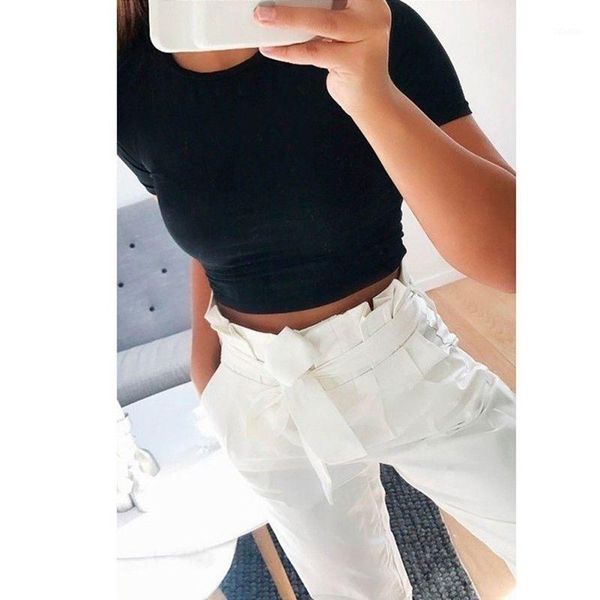 gaoke 2020 summer women fashion crop shirt solid color o-neck short sleeve t-shirt women casual tees1, White
gaoke 2020 summer women fashion crop shirt solid color o-neck short sleeve t-shirt women casual tees1, White