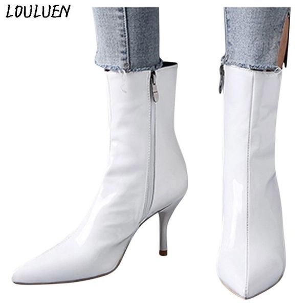 louluen 2020 boots new fashion women thin heels zipper high heel patent leather boots pointed toe shoes roman laarzen bottes #09, Black
louluen 2020 boots new fashion women thin heels zipper high heel patent leather boots pointed toe shoes roman laarzen bottes #09, Black