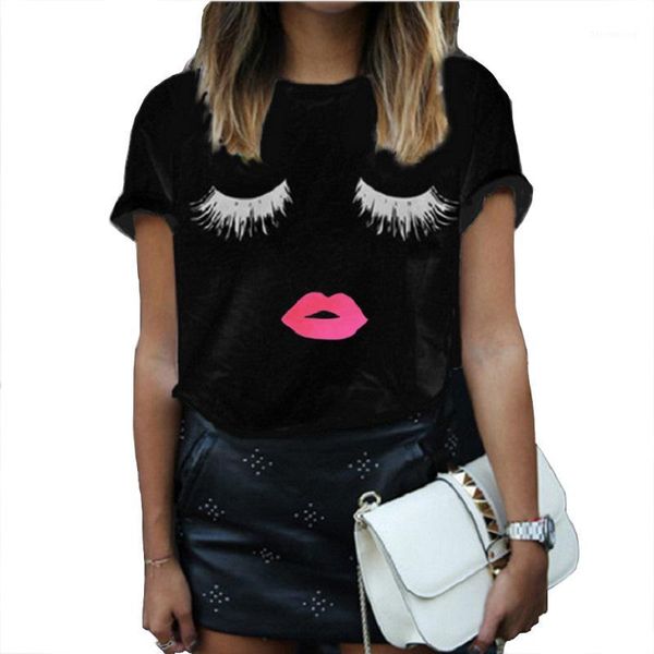2019 summer selling women t shirts europe fashion brand lips mouth printed white black loose short sleeve female t shirt1
2019 summer selling women t shirts europe fashion brand lips mouth printed white black loose short sleeve female t shirt1