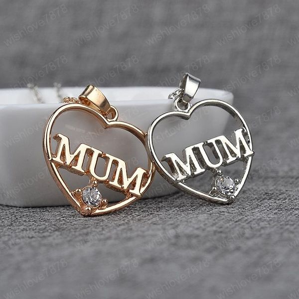 mum pendant gift chain heart love hollow crystal jewelry pendants mothers from daughter rhinestone mother's day gift, Silver
mum pendant gift chain heart love hollow crystal jewelry pendants mothers from daughter rhinestone mother's day gift, Silver