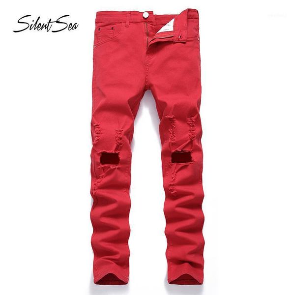 men's jeans silentsea street style men red color wash destroyed ripped plus size 28-42 broken pants hip hop skinny1, Blue
men's jeans silentsea street style men red color wash destroyed ripped plus size 28-42 broken pants hip hop skinny1, Blue