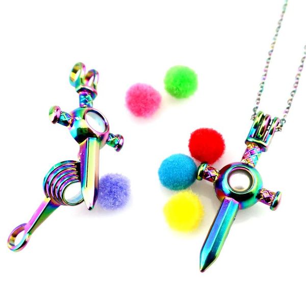 c544 rainbow color cross sword bead pearl cage necklace pendant aroma essential oil diffuser locket necklace wmtmbx bdesybag, Silver
c544 rainbow color cross sword bead pearl cage necklace pendant aroma essential oil diffuser locket necklace wmtmbx bdesybag, Silver