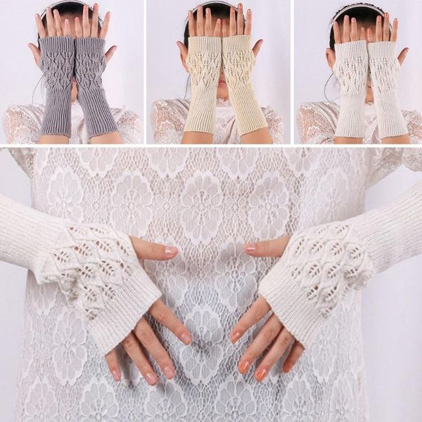 five fingers gloves women autumn crochet hollow out leaves half finger solid color acrylic kn q1qa, Blue;gray
five fingers gloves women autumn crochet hollow out leaves half finger solid color acrylic kn q1qa, Blue;gray