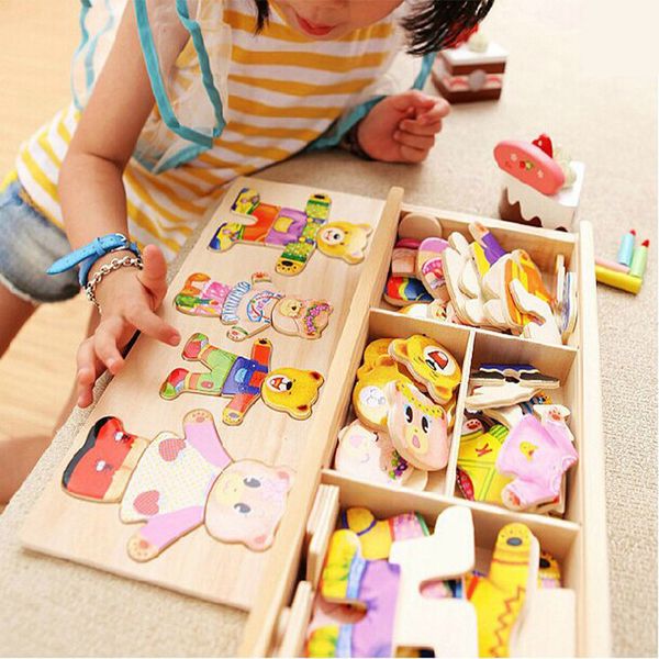little bear change clothes children's early education wooden jigsaw puzzle dressing game baby wooden puzzle toys q1214
little bear change clothes children's early education wooden jigsaw puzzle dressing game baby wooden puzzle toys q1214