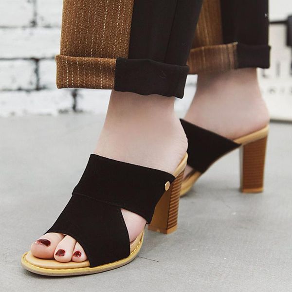 slippers brand 2022 large size 43 block high heels women shoes woman sandal summer mules female1, Black
slippers brand 2022 large size 43 block high heels women shoes woman sandal summer mules female1, Black