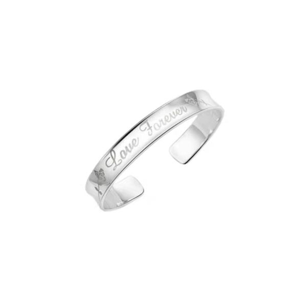 silver bracelet women's rose about korean fashion loveforever, Black