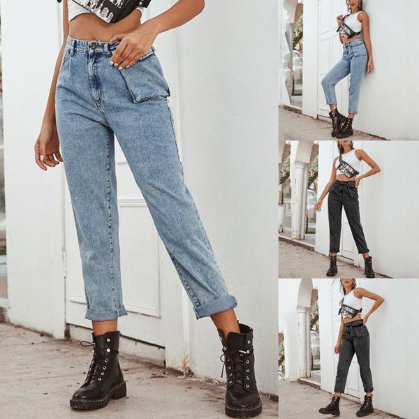 women's jeans 2021 high waist loose comfortable streetwear plus size solid color slim straight leg washed with pockets, Blue
women's jeans 2021 high waist loose comfortable streetwear plus size solid color slim straight leg washed with pockets, Blue