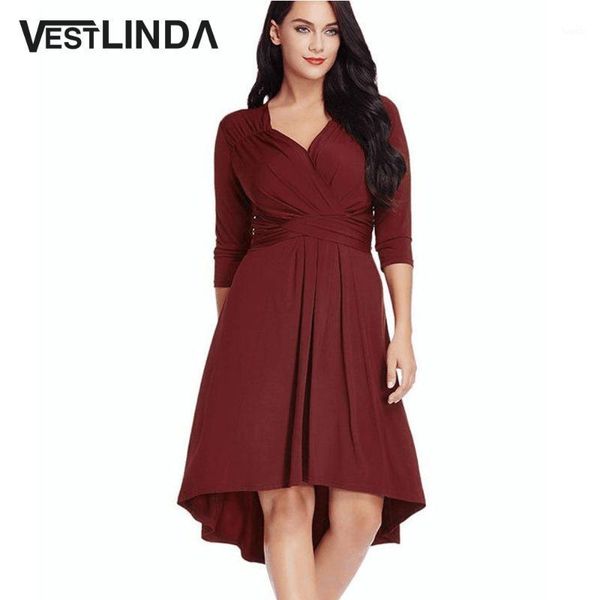 vestlinda plus size cross v neck dress high waist a line knee length midi vestidos mujer elegant ladies dresses fall robe femme1, Black;gray
vestlinda plus size cross v neck dress high waist a line knee length midi vestidos mujer elegant ladies dresses fall robe femme1, Black;gray